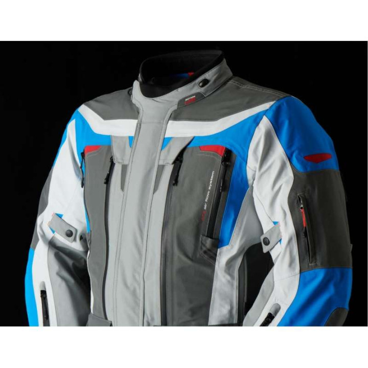 Motorcycle jacket Furygan VOYAGER 3C Blue/Grey/Anthracite Motorcycle jacket Furygan VOYAGER 3C Blue/Grey/Anthracite