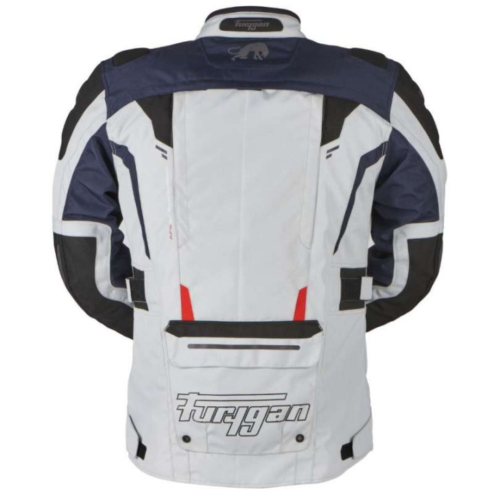 Veste moto Furygan BREVENT 3W1 Pearl/Bleu