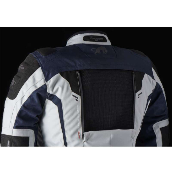 Veste moto Furygan BREVENT 3W1 Pearl/Bleu