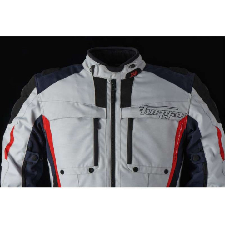 Veste moto Furygan BREVENT 3W1 Pearl/Bleu