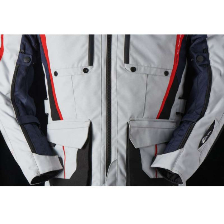 Veste moto Furygan BREVENT 3W1 Pearl/Bleu