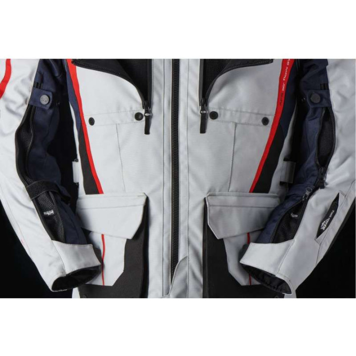 Veste moto Furygan BREVENT 3W1 Pearl/Bleu
