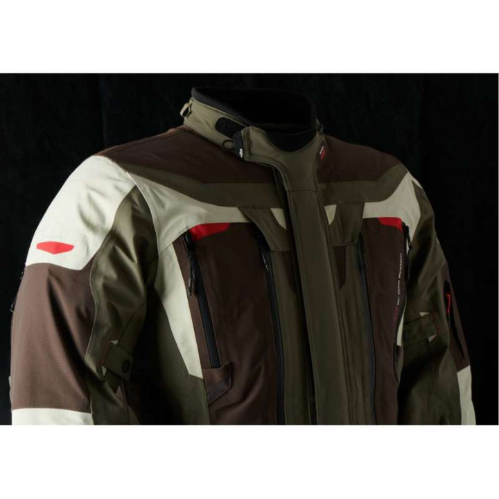 Veste moto Furygan VOYAGER 3C Café/Pearl/Kaki