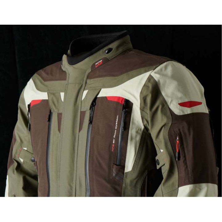 Veste moto Furygan VOYAGER 3C Café/Pearl/Kaki