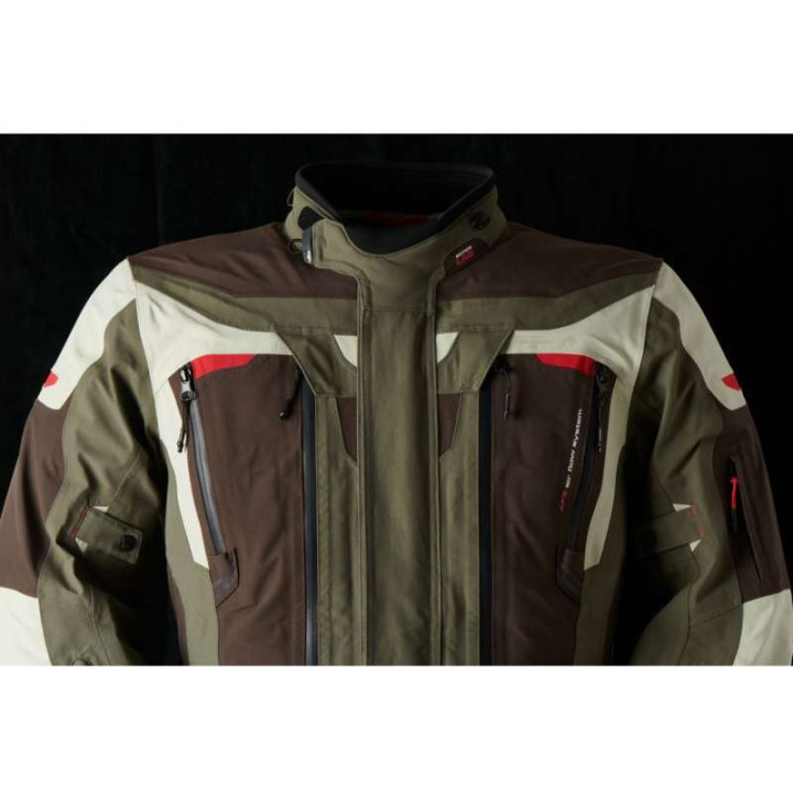 Veste moto Furygan VOYAGER 3C Café/Pearl/Kaki