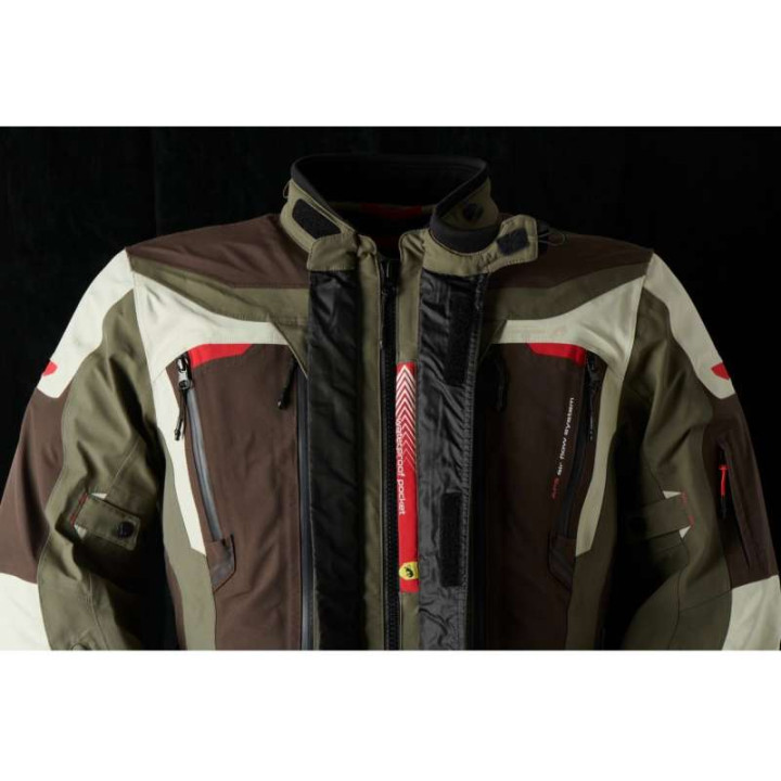 Veste moto Furygan VOYAGER 3C Café/Pearl/Kaki