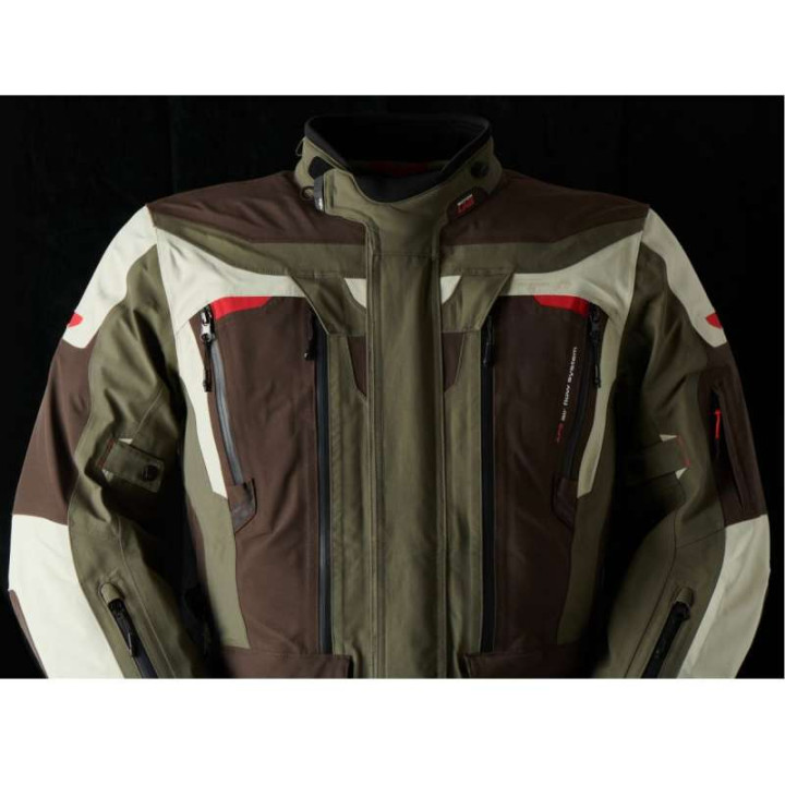 Veste moto Furygan VOYAGER 3C Café/Pearl/Kaki