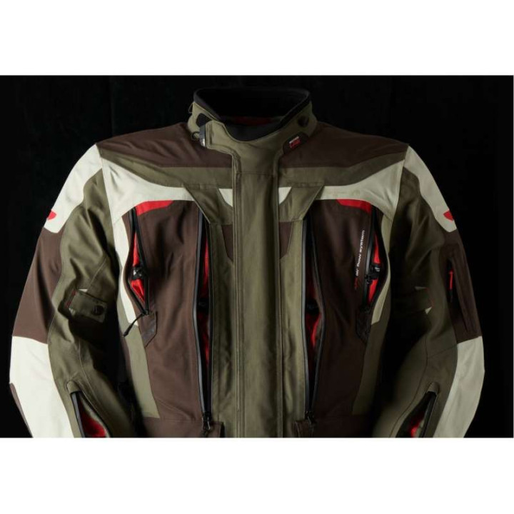 Veste moto Furygan VOYAGER 3C Café/Pearl/Kaki