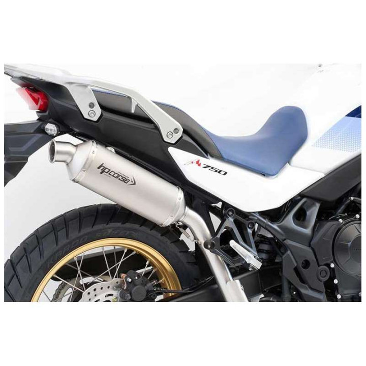 Silencieux homologué HP Corse SP-1 SHORT TITANE - passage haut- Honda XL750 Transalp