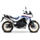 Silencieux homologué HP Corse SP-1 SHORT TITANE - passage haut- Honda XL750 Transalp