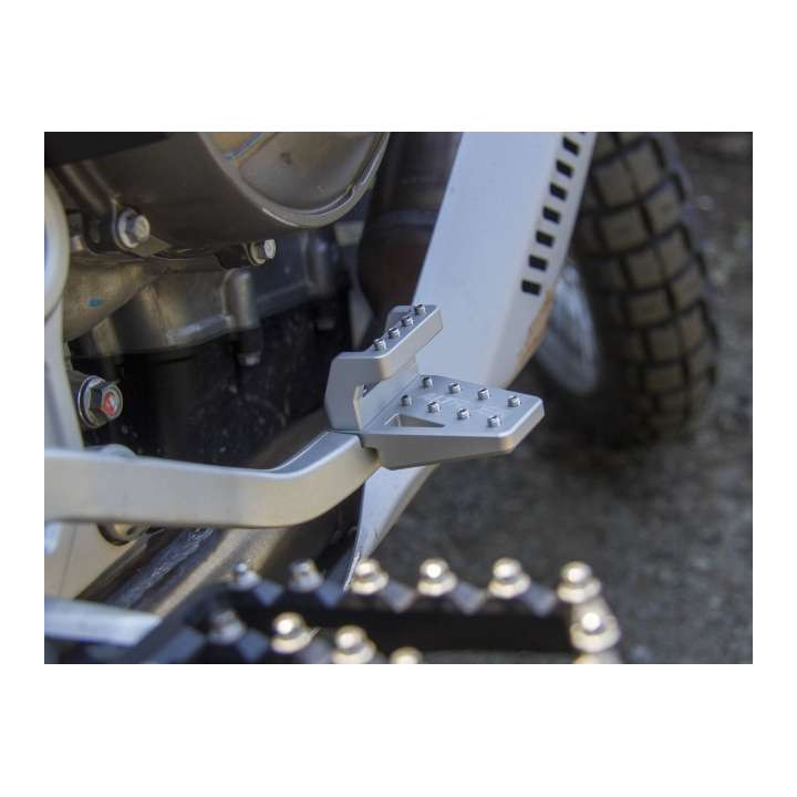Extension pédale de frein AltRider DualControl Argent Aprilia TUAREG 660 (TU23-1-2532)