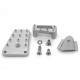 Extension pédale de frein AltRider DualControl Argent BMW F750/850GS (F858-1-2532)