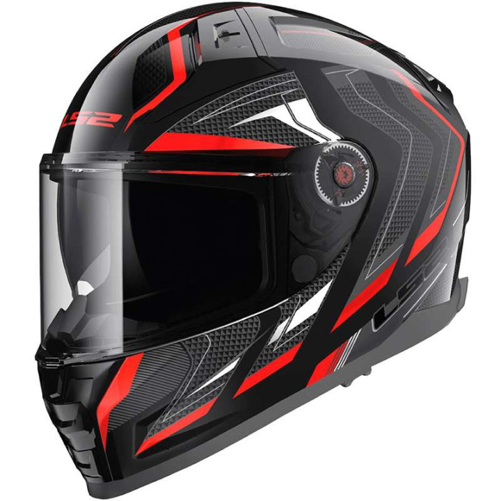 LS2 FF811 VECTOR II ALIZER motorcycle helmet Black/Red 22.06