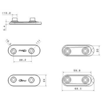 Puig mirror caps 21562N BMW S1000RR 23-