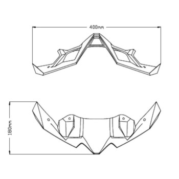 Ailerons avant Puig ROADSTER (20626J) Kawasaki Z900