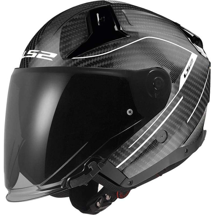 LS2 OF603 INFINITY II CARBON COUNTER GREY helmet 22.06