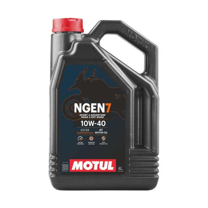 Huile moteur MOTUL 4T NGEN 7 10W40 4 litres Huile moteur MOTUL 4T NGEN 7 10W40 4 litres