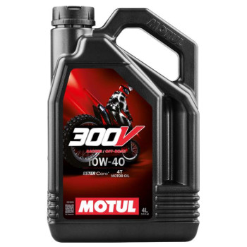 Huile moteur MOTUL 300V OFF ROAD 10W40 4 litres Huile moteur MOTUL 300V OFF ROAD 10W40 4 litres