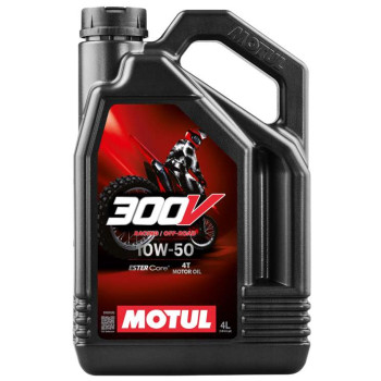 Huile moteur MOTUL 300V OFF ROAD 10W50 4 litres Huile moteur MOTUL 300V OFF ROAD 10W50 4 litres
