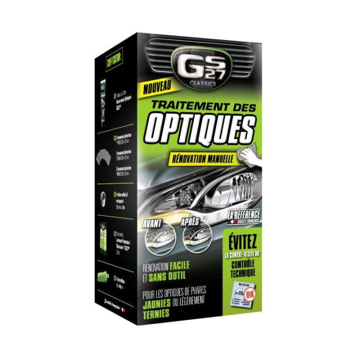 Kit traitement des optiques GS27 Moto