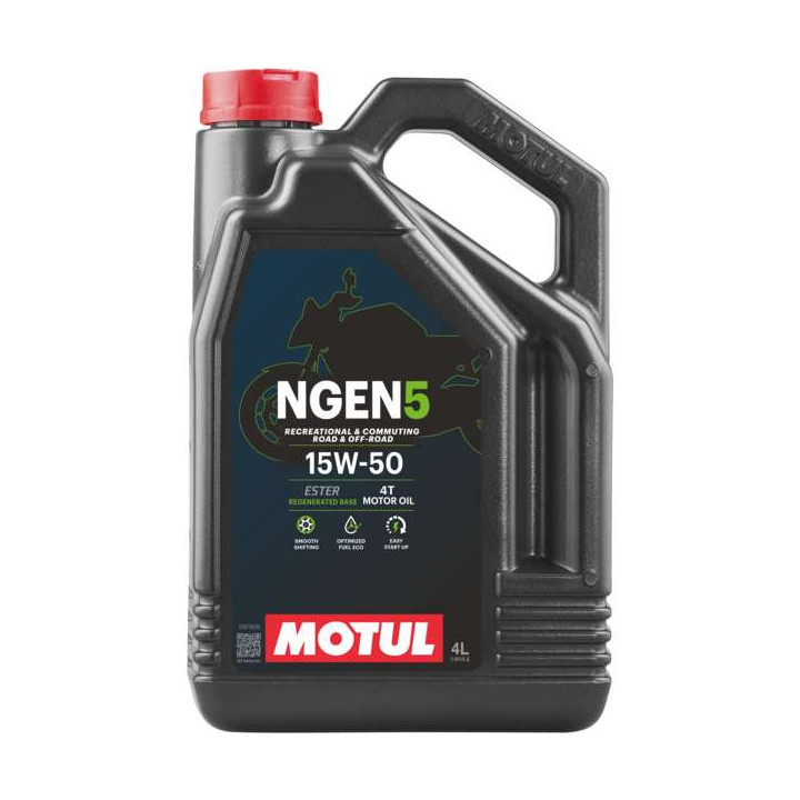 Huile moteur MOTUL 4T NGEN 5 15W50 4 litres Huile moteur MOTUL 4T NGEN 5 15W50 4 litres