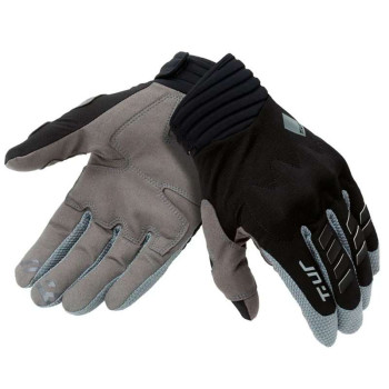 Gants moto T.UR G-SIX Noir/Bleu
