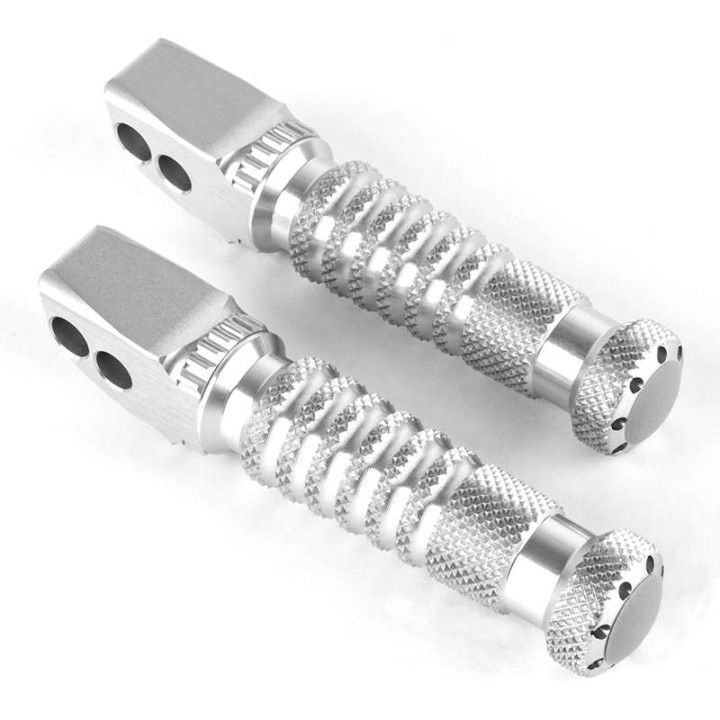 Motorcycle rider footrest GILLES TOOLING sport silver Yamaha XSR700/900 XJR 1300 XJ6 MT07/09