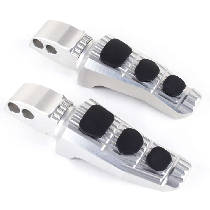 GILLES TOOLING UF20 silver passenger footrest Yamaha XSR700/900 XJR 1300 XJ6 MT07/09