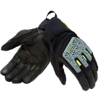Gants moto enduro T.UR G-THREE 3D Noir/Gris