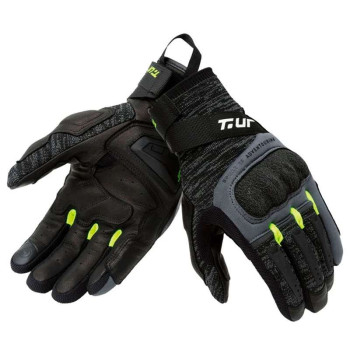 Gants moto Adventure T.UR G-KNIT Noir/Jaune