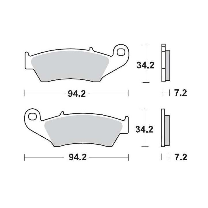 Motorcycle brake pads sinter Moto Master 093411