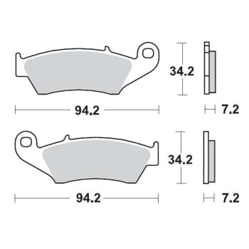 Motorcycle brake pads sinter Moto Master 093411