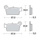Plaquettes de frein Moto Master 094511