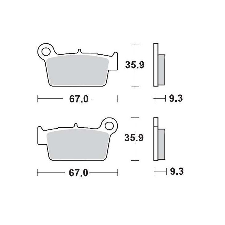 Plaquettes de frein Moto Master 094511