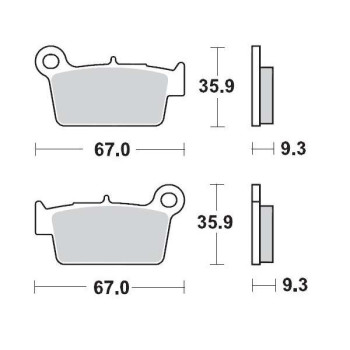 Plaquettes de frein Moto Master 094511