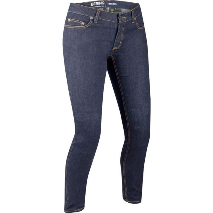 Bering women's LADY TRUST TAPERED BLUE motorcycle jeans