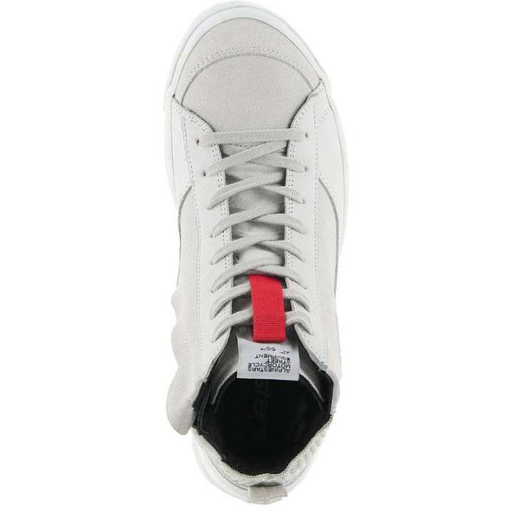 Baskets moto Alpinestars STATED Blanc/Gris Baskets moto Alpinestars STATED Blanc/Gris