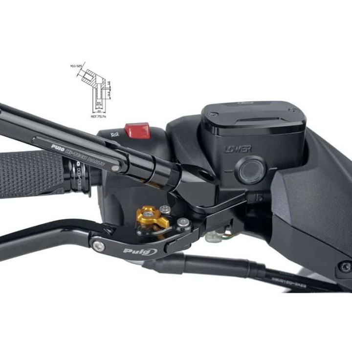Adaptateur rétroviseurs au levier Puig (3883N) Yamaha T-MAX 560