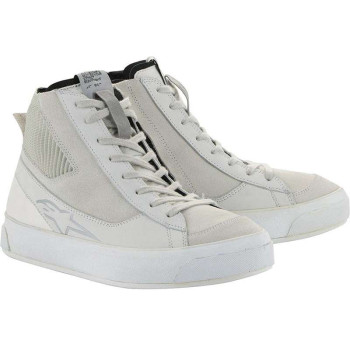 Baskets moto Alpinestars STELLA STATED PODIUM Blanc/Gris clair