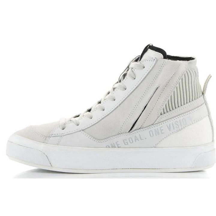Baskets moto Alpinestars STELLA STATED PODIUM Blanc/Gris clair