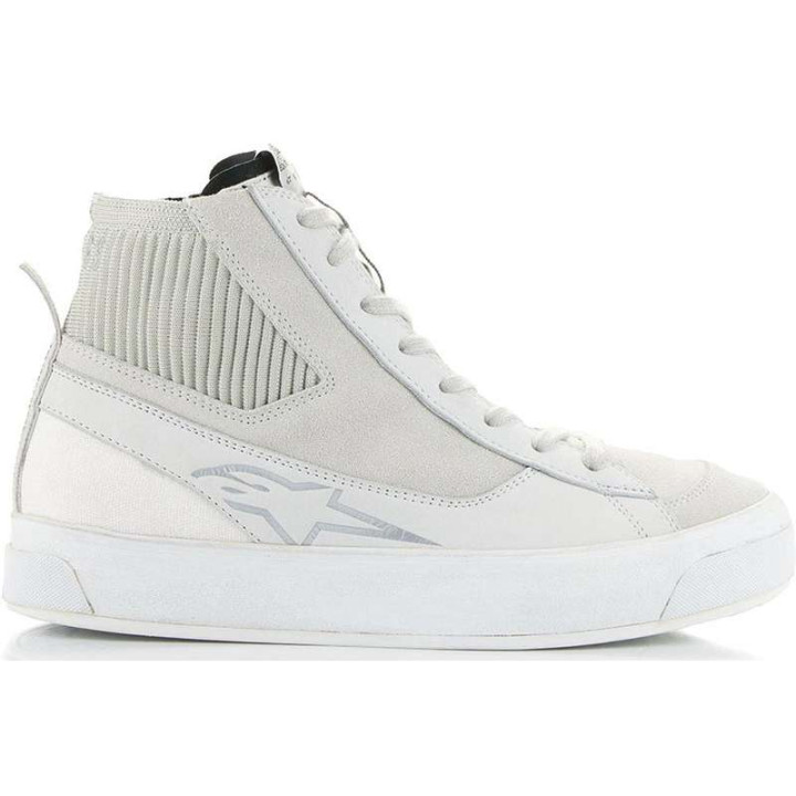 Baskets moto Alpinestars STELLA STATED PODIUM Blanc/Gris clair