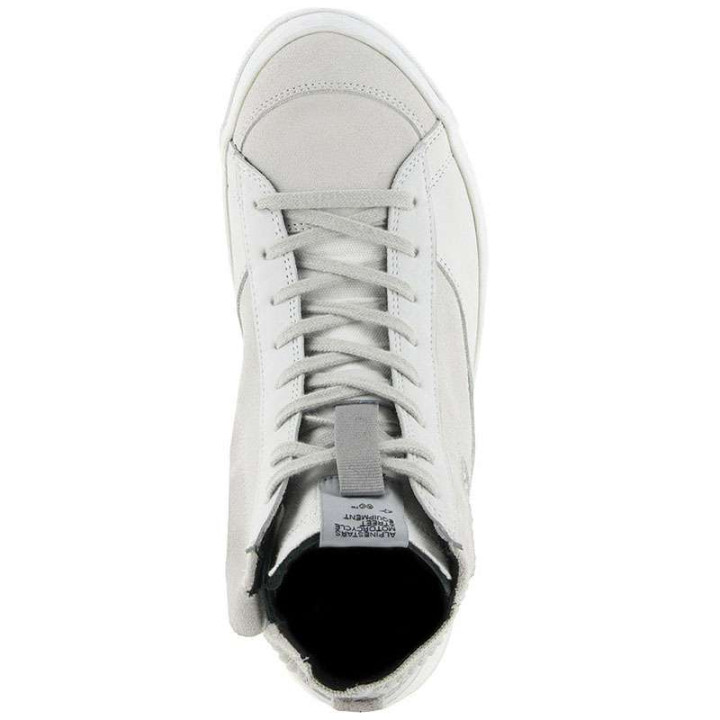 Baskets moto Alpinestars STELLA STATED PODIUM Blanc/Gris clair