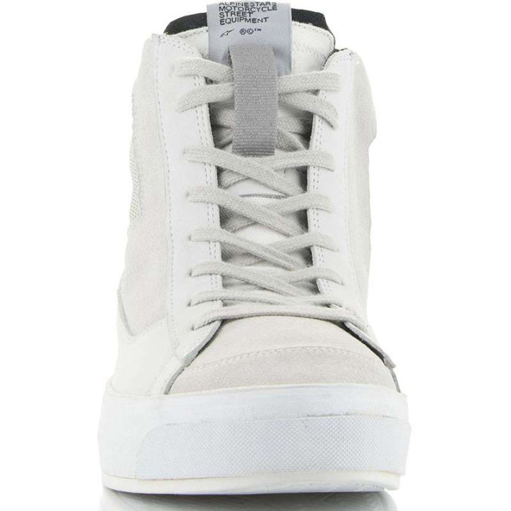 Baskets moto Alpinestars STELLA STATED PODIUM Blanc/Gris clair