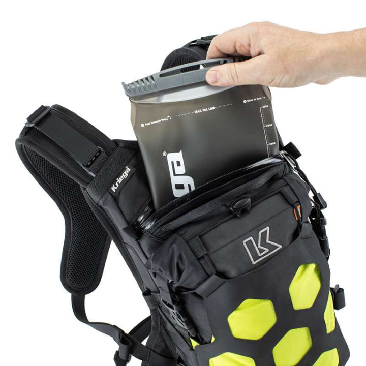 Kriega TRAIL 9 Multicam Black motorcycle backpack