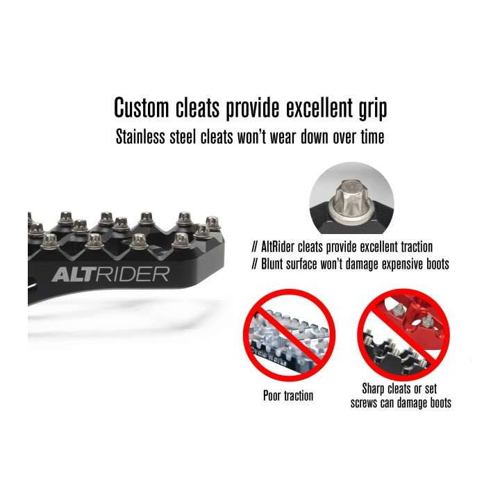 AltRider Silver ADVENTURE II footrests Yamaha TÉNÉRÉ 700 NORDEN 901 KTM 790/890/1290 ADV (T719-0-2105)