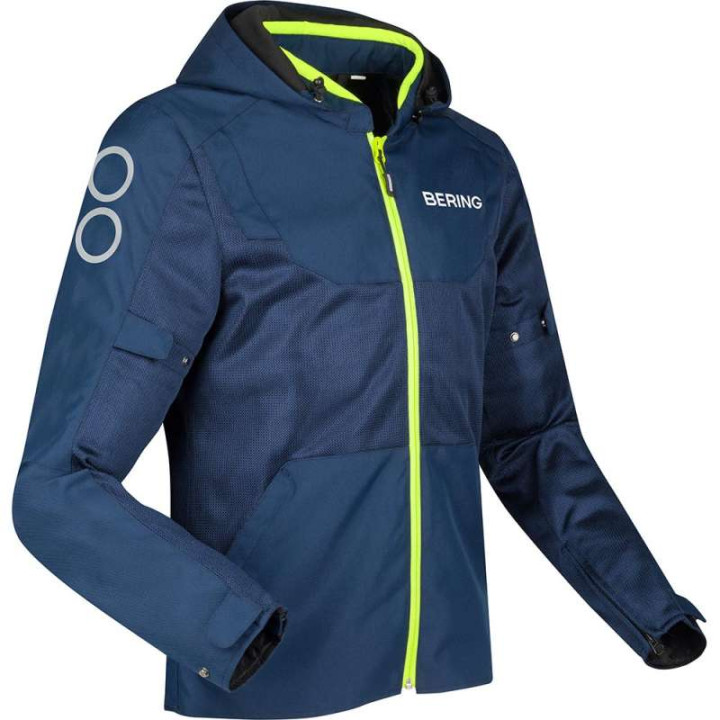 Blouson moto d'été Bering PROFIL BLEU