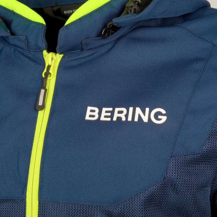 Blouson moto d'été Bering PROFIL BLEU