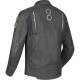 Bering RADIAL BLACK/WHITE leather motorcycle jacket