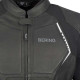 Bering RADIAL BLACK/WHITE leather motorcycle jacket