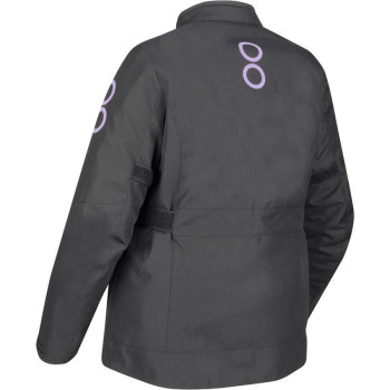 Veste moto Bering LADY PAMELA NOIR/LILA Grande Taille
